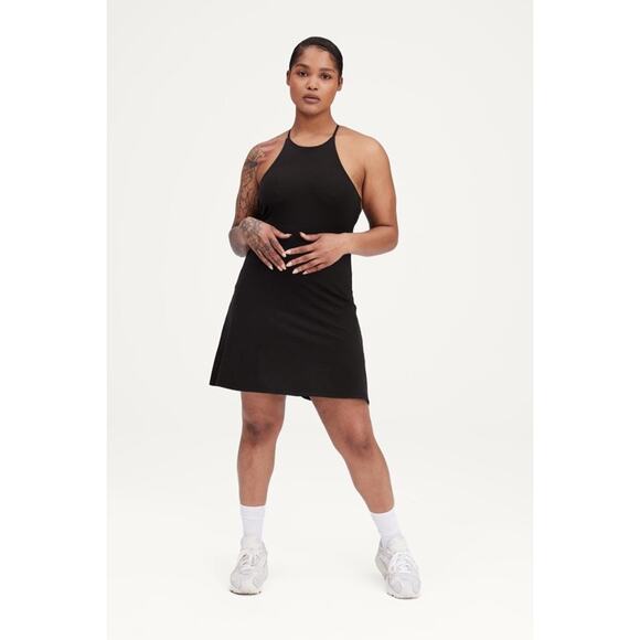 girlfriend collective Dresses & Skirts - Girlfriend Collective Naomi Workout Dress in Black Size Medium
